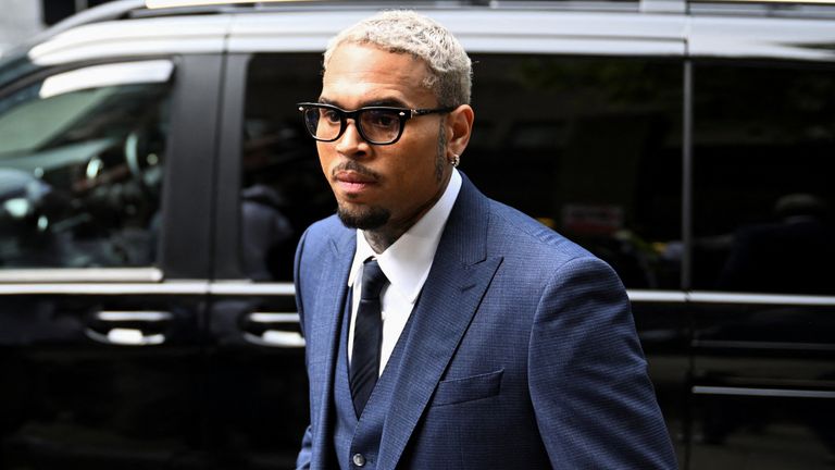 U.S. singer Chris Brown, who has been charged with inflicting grievous bodily harm in what prosecutors said was an "unprovoked attack" on a 