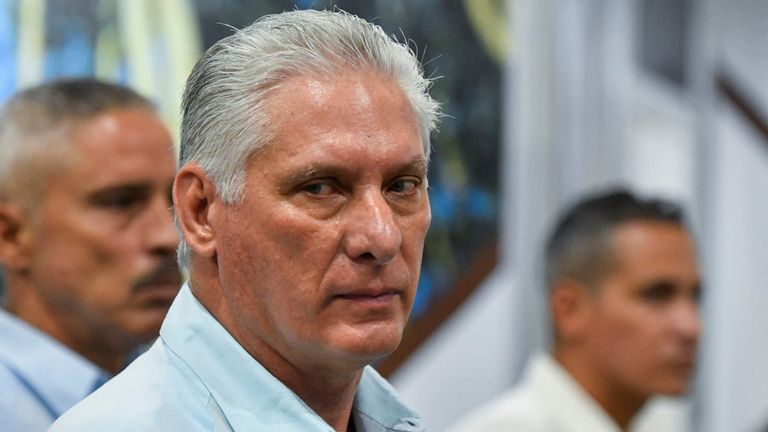 Cuba's President Miguel Diaz-Canel. Pic: Reuters