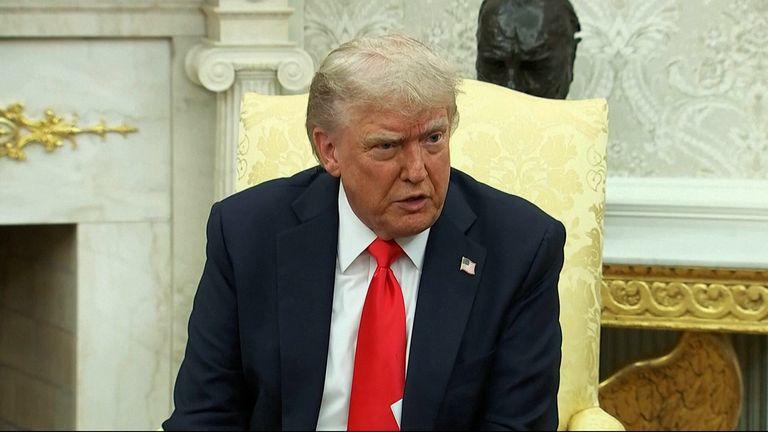Donald Trump told reporters he is &#34;very disappointed&#34; over Elon Musk&#39;s criticism of his new &#34;Big, Beautiful Bill&#34;. 