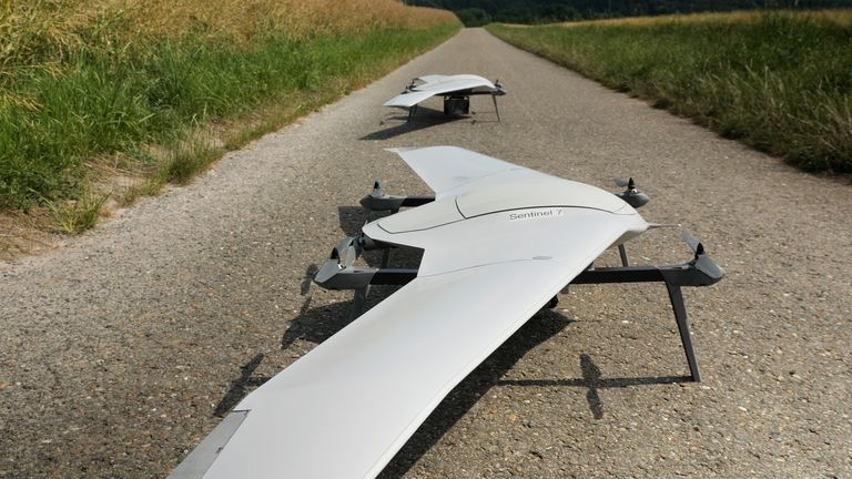 Two Alpine Eagle drones