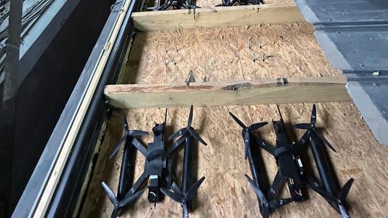These drones were used to destroy Russian bomber aircraft. Pic: SBU Security Service