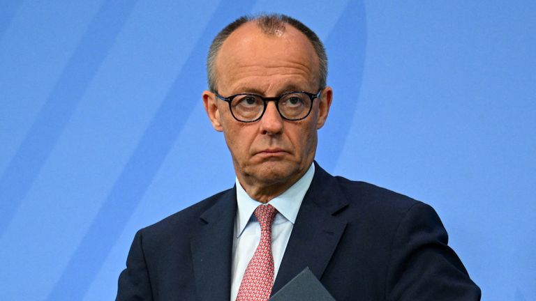 German Chancellor Friedrich Merz. Pic: Reuters