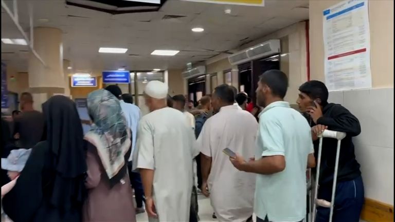 British surgeon Dr Victoria Rose reports from Nasser Hospital where she says “the ambulances haven’t stopped coming” after reports of an Israeli attack near an aid distribution site in Gaza.