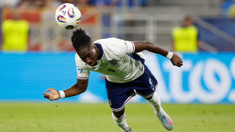Jonathan Rowe scores with his first touch. Pic: Reuters