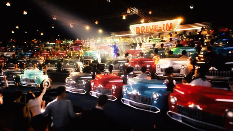 An artist's impression of what the Grease immersive experience will look like 