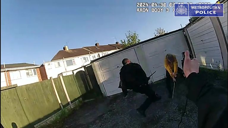Officers attempted to arrest Monzo, spraying pepper spray and trying to strike him with a baton. Pic: Met Police