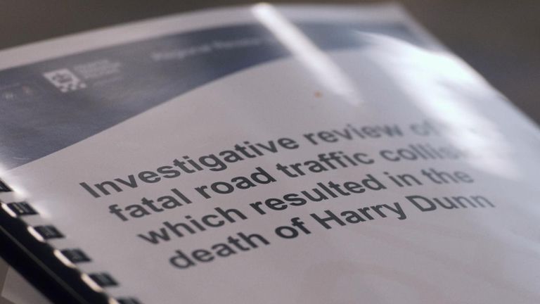 A report into Northamptonshire Police's failures in investigating the death of Harry Dunn