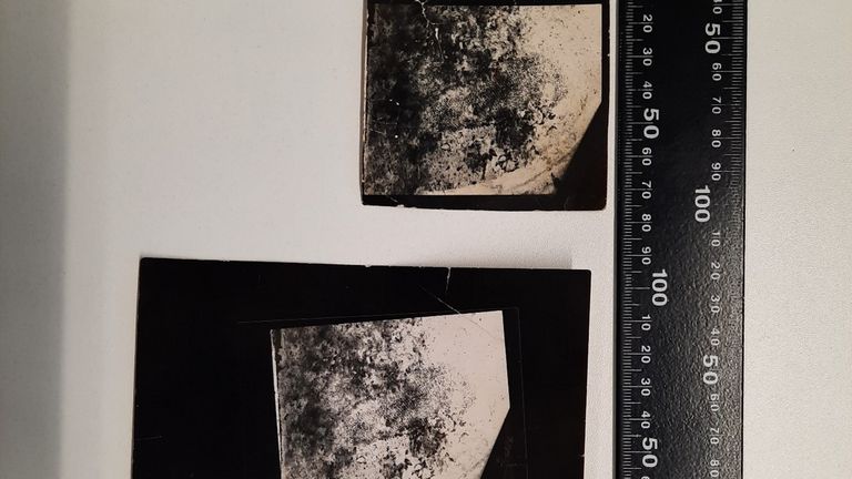 Palmprint images. Pic: Avon and Somerset Constabulary