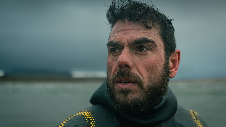 Ross Edgley Iceland swim. Pic: James Appleton/BMW