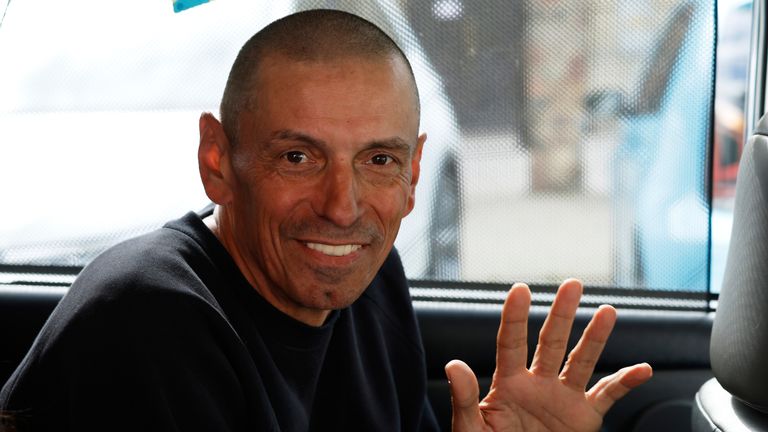 Ihar Karnei, a Radio Free Europe/Radio Liberty journalist, who has also been freed from jail. Pic: AP