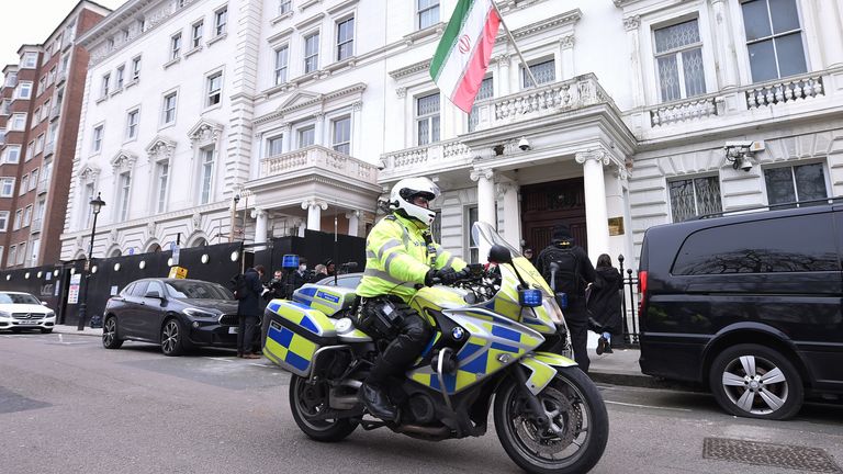 Six men arrested near Iranian embassy in London after 'altercation at ...