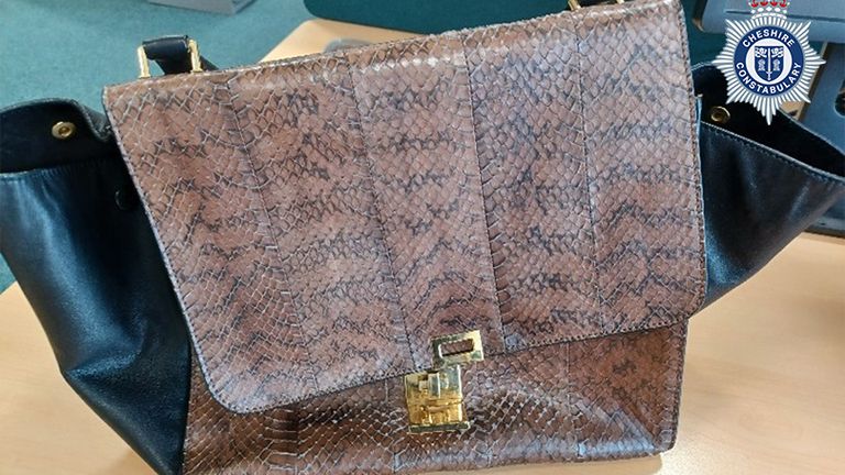 Celine handbag. Pic: Cheshire police
