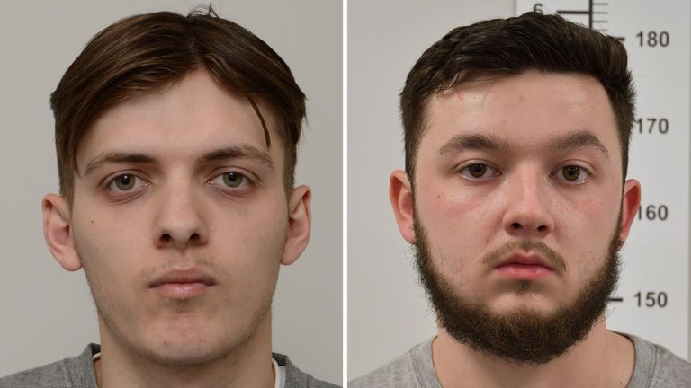 (L-R) Jake Reeves, 23, and Dylan James Earl, 20. Pics: Met Police