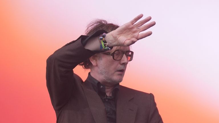 Pulp performing on the Pyramid Stage during the Glastonbury Festival at Worthy Farm in Somerset. Picture date: Saturday June 28, 2025. PA Photo. Photo credit should read: Yui Mok/PA Wire