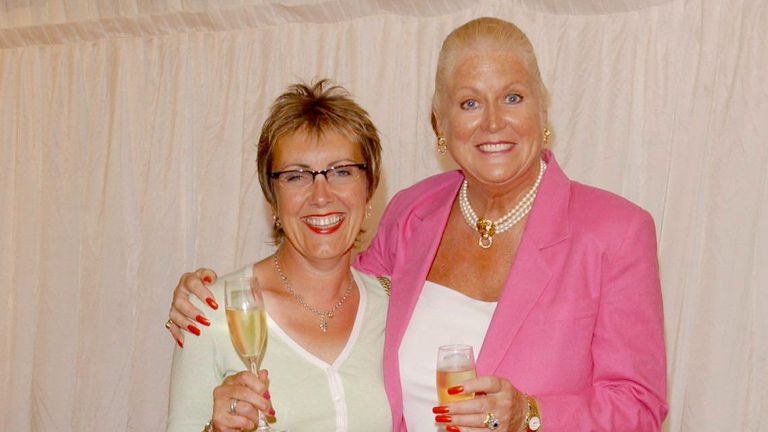 Aggie MacKenzie and Kim Woodburn.
Pic: PA