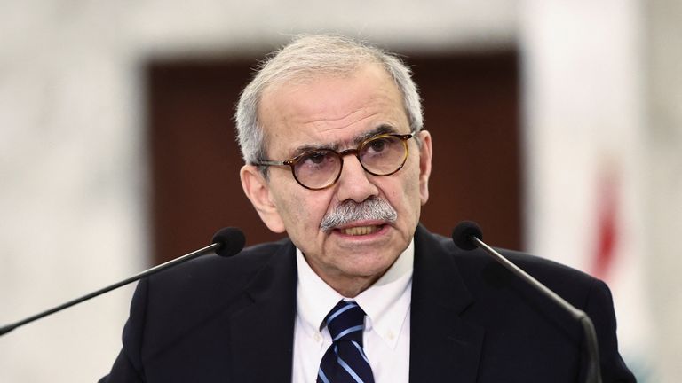Lebanese Prime Minister Nawaf Salam. Pic: Reuters