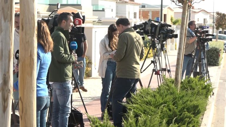 Journalists in Praia da Luz covering the searc for Madeleine McCann