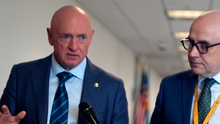 Democratic Senator Mark Kelly dismisses Donald Trump&#39;s claim that Iran nuclear sites were &#39;obliterated&#39;.