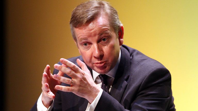 Education Secretary Michael Gove in 2011. Pic: PA