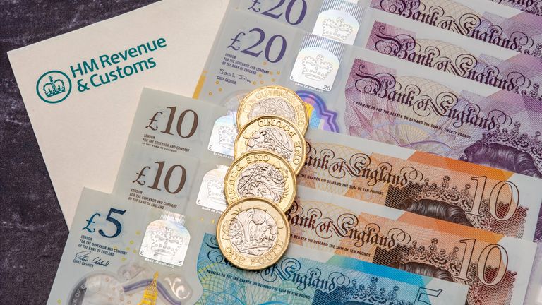 HMRC correspondence and coins and notes. Pic: iStock
