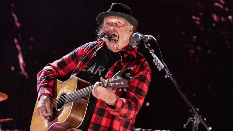 Neil Young won't have his set televised by the BBC. Pic: Getty