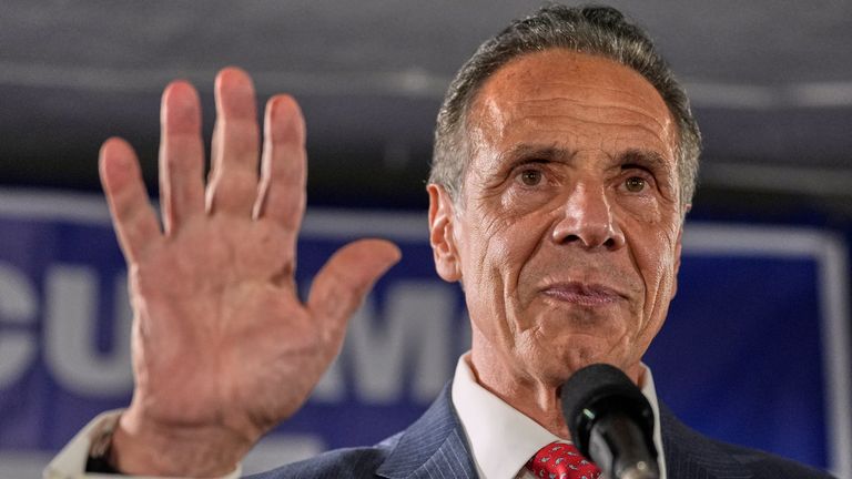 Andrew Cuomo has conceded defeat. Pic: AP