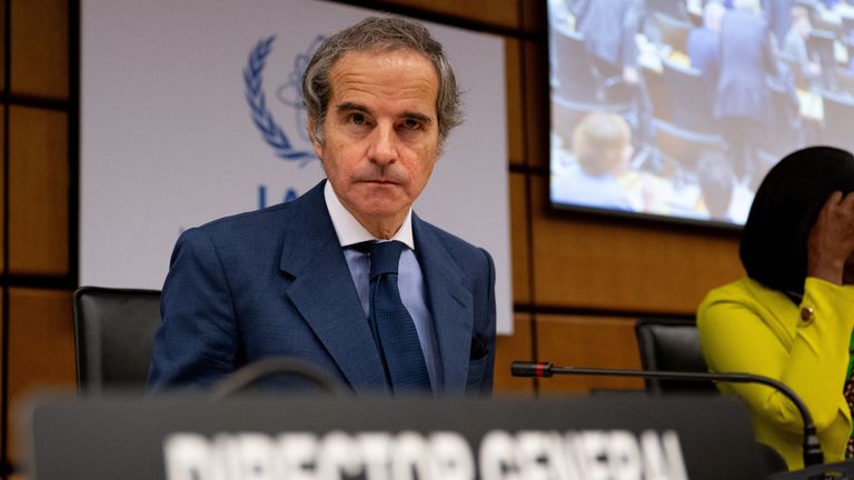 Ulusal Atom Enerji Ajansı (IAEA) Genel Rafael Grossi Direktörü.  Pic: Reuters 