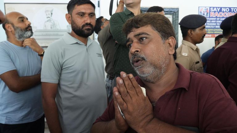 Rafiq Menon, who is waiting for the bodies of four members of his family