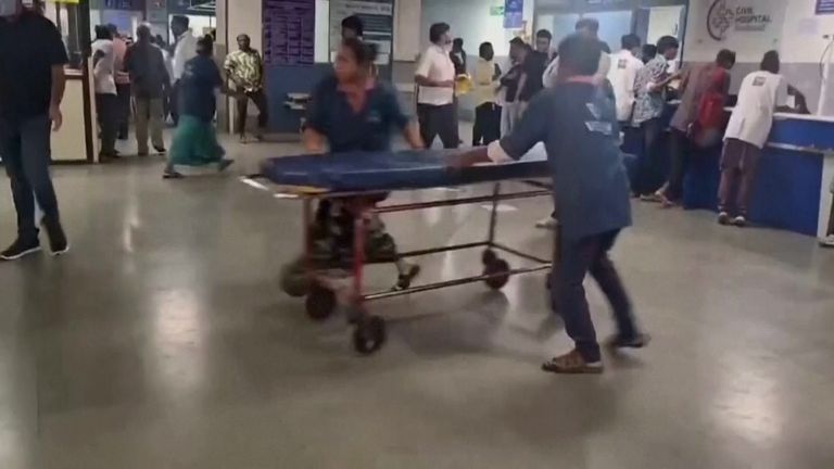 An airport spokesperson said all flights to and from Ahmedabad have been suspended. 

