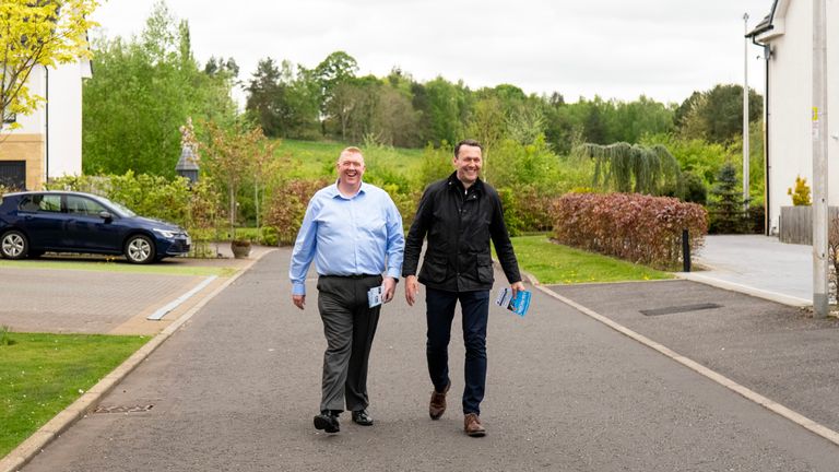 Richard Nelson, Scottish Conservative and Unionist Party, and leader Russell Findlay. Pic: Scottish Conservatives