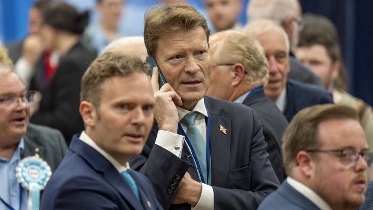 Reform UK deputy leader Richard Tice at the count for the Hamilton, Larkhall and Stonehouse by-election at the South Lanarkshire Council hea