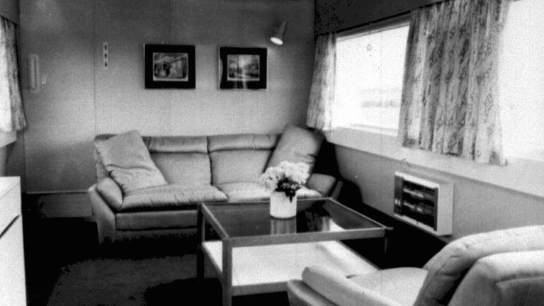 The lounge area of the Royal Train coach, prepared for the Queen's Jubilee tour in 1977.
Pic: PA