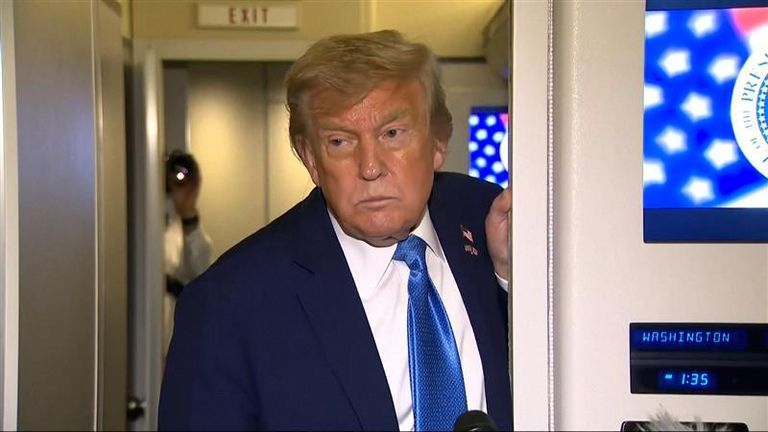 US President Donald Trump says he is looking for &#34;a real end, not a ceasefire&#34; in the Middle East. 