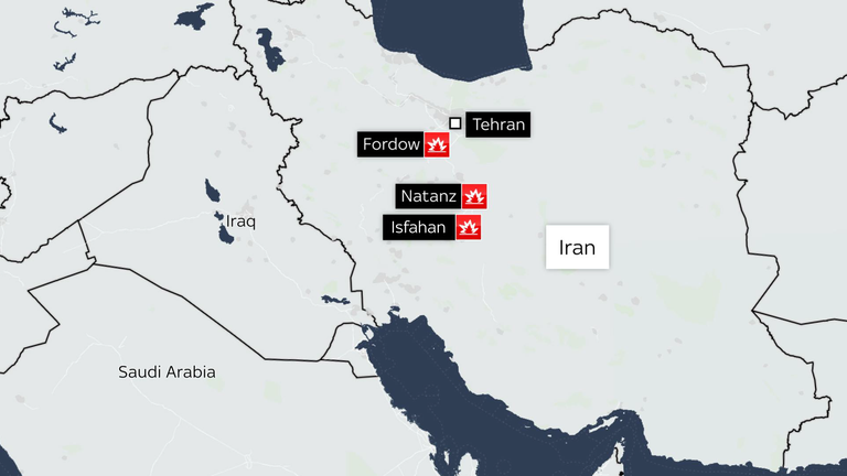 USA zaatakowały miejsca nuklearne Fordow, Natanz i Isfahan