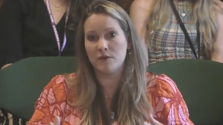 Laura Bates earlier  the Women and Equalities Committee 