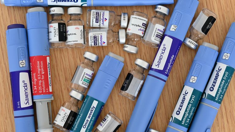 Assortment of weight loss and diabetic drugs. Pic: iStock