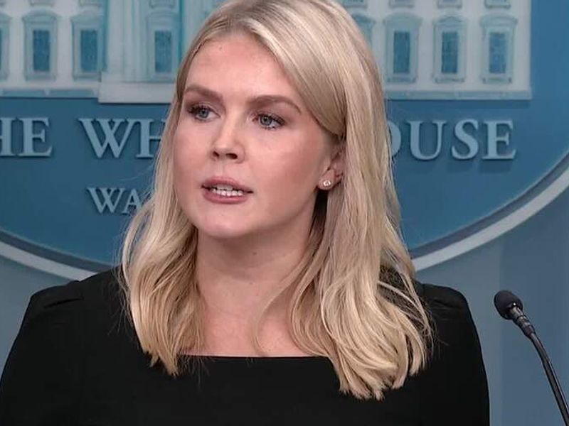 Karoline Leavitt reads out message from President Donald Trump stating he  will make a decision on Iran 'within two weeks' | World News | Sky News