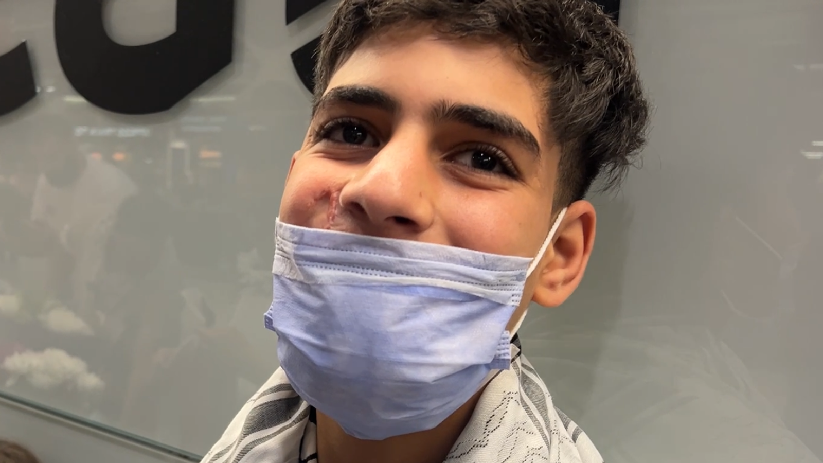 Gazan boy, 15, given hero’s welcome as he arrives in UK for urgent medical treatment