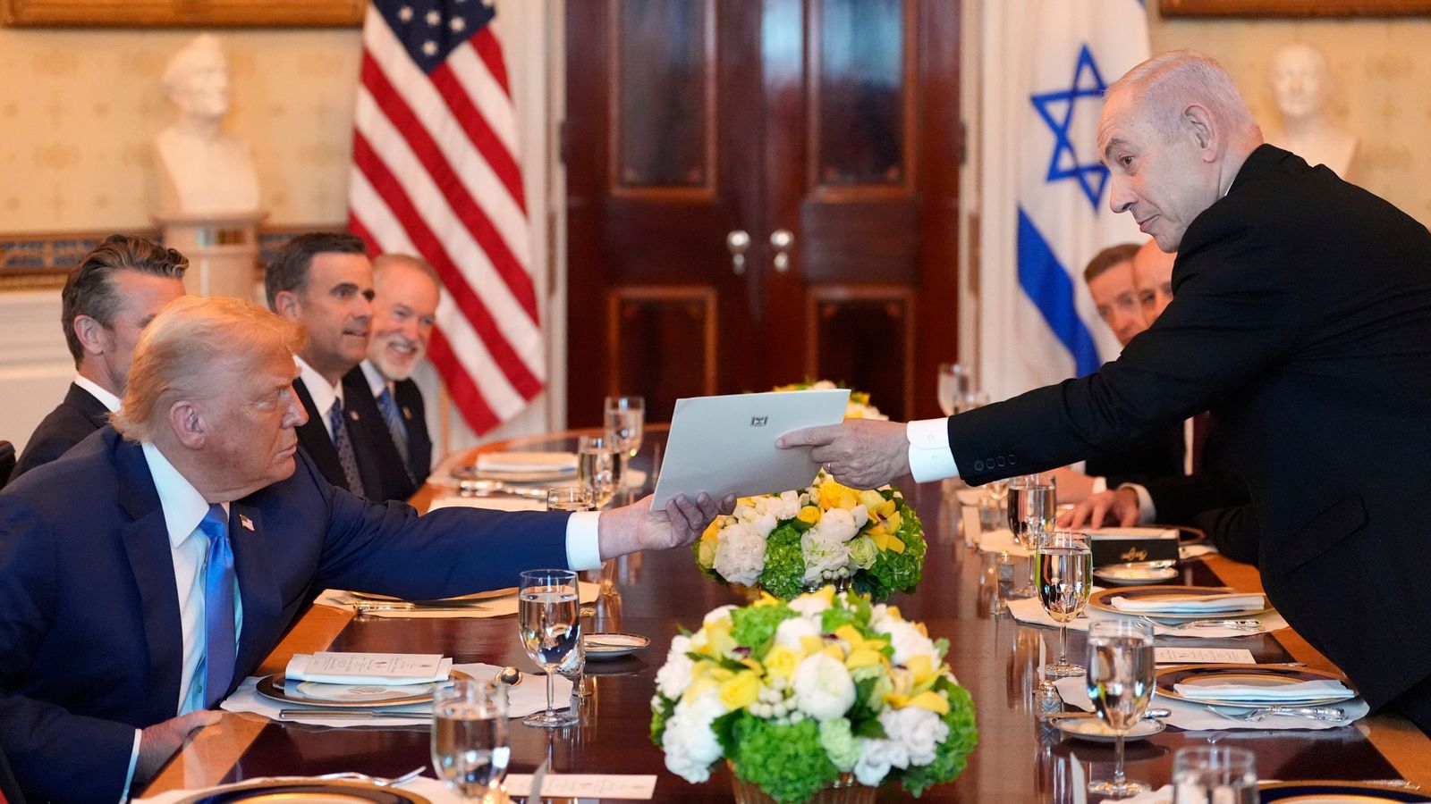 Israeli PM nominates Donald Trump for Nobel Peace Prize - as Gaza ceasefire talks continue 