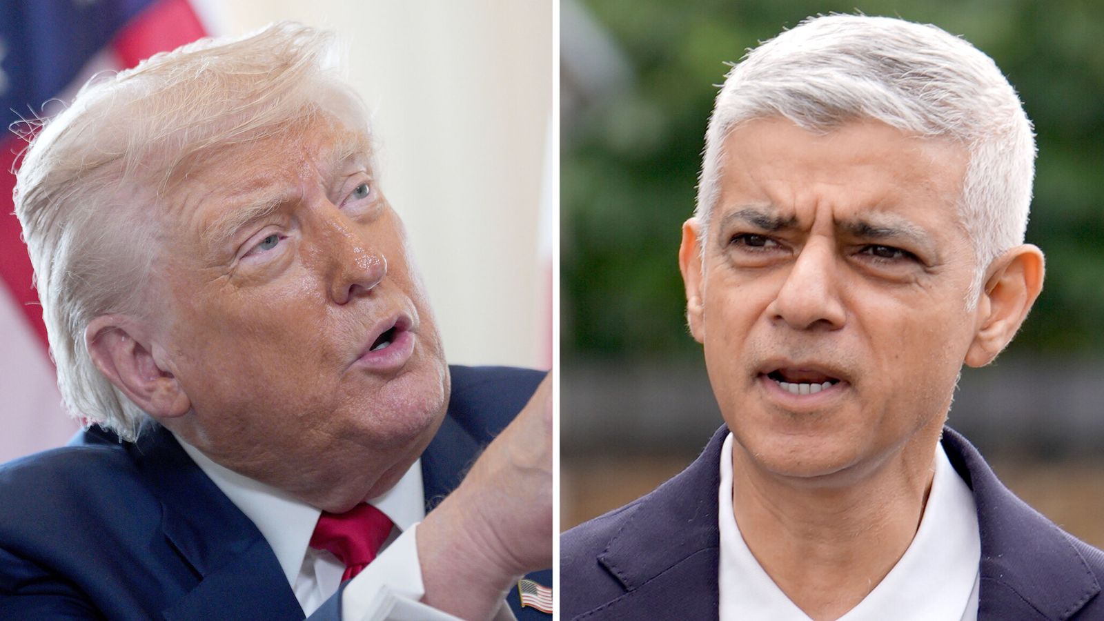 Trump reignites row with 'nasty' Sadiq Khan as Starmer responds