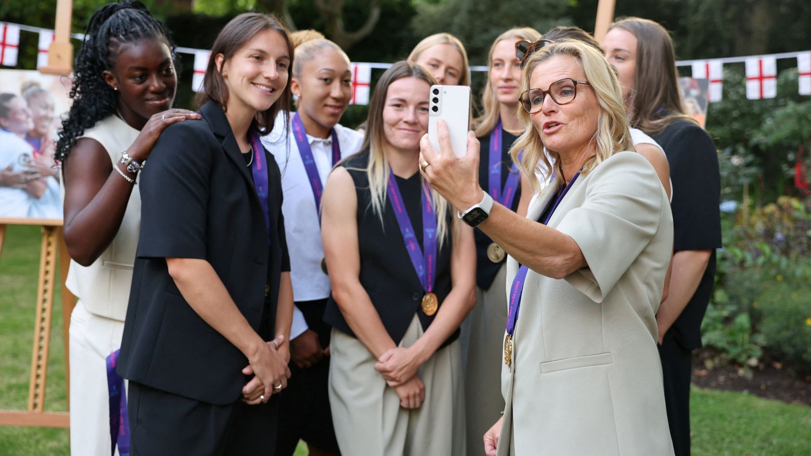 Lionesses celebrate Euros triumph at 'very special' Downing Street reception