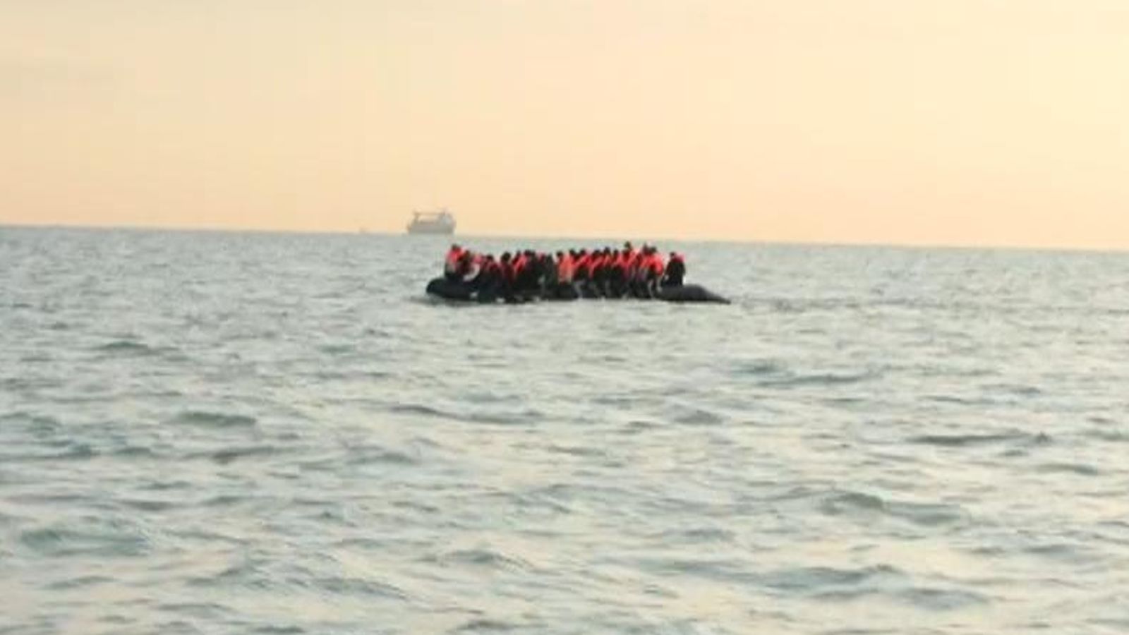 This flimsy vessel carrying migrants could reach British waters in a few hours' time