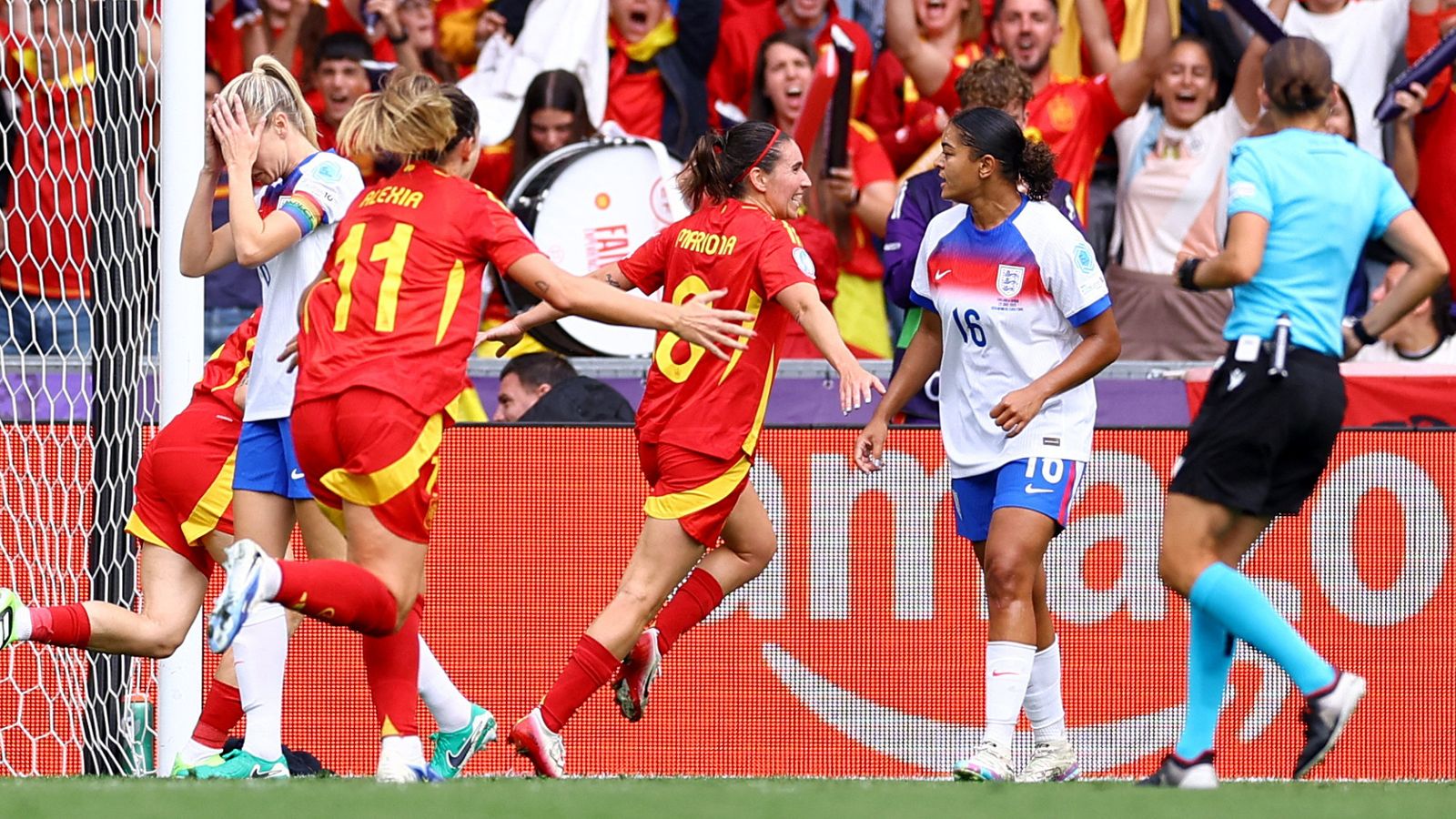 England v Spain: Match updates from Women’s Euros final