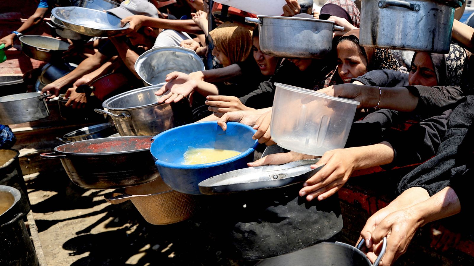 Aid is sitting idle in Gaza – where there is now widespread malnutrition
