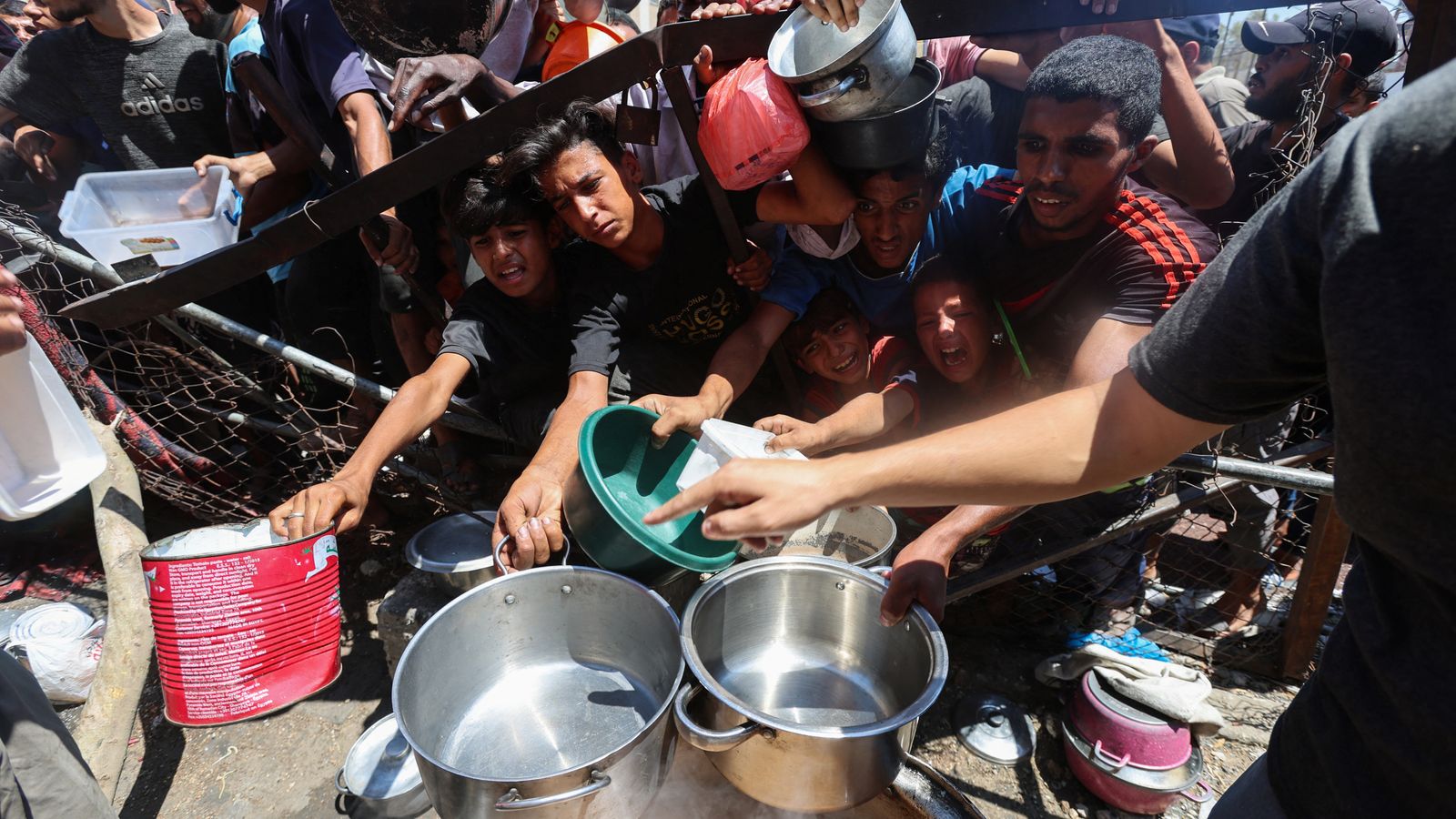 Gaza food situation 'worst it's ever been', charity says – as UK promises £40m in aid