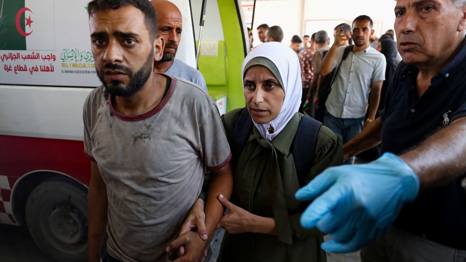 At least 67 killed while waiting for aid in Gaza, officials say