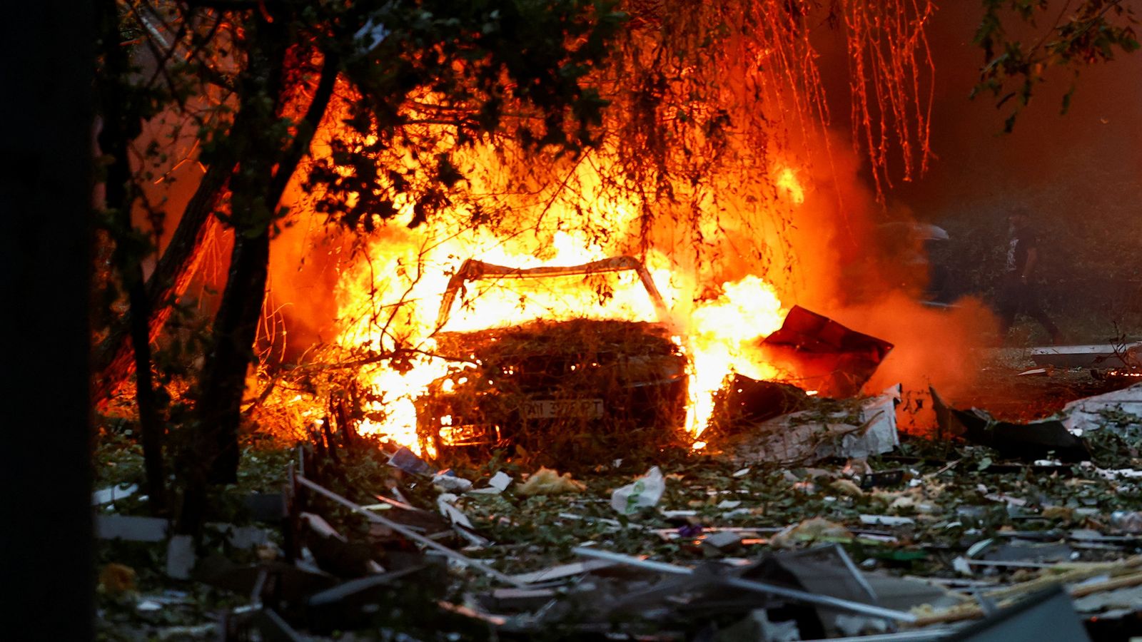Russian missile and drone attack on Kyiv kills at least 14 people