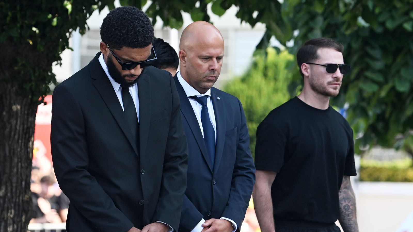 Diogo Jota: Liverpool players join mourners as Premier League star and his brother Andre Silva buried in Portugal