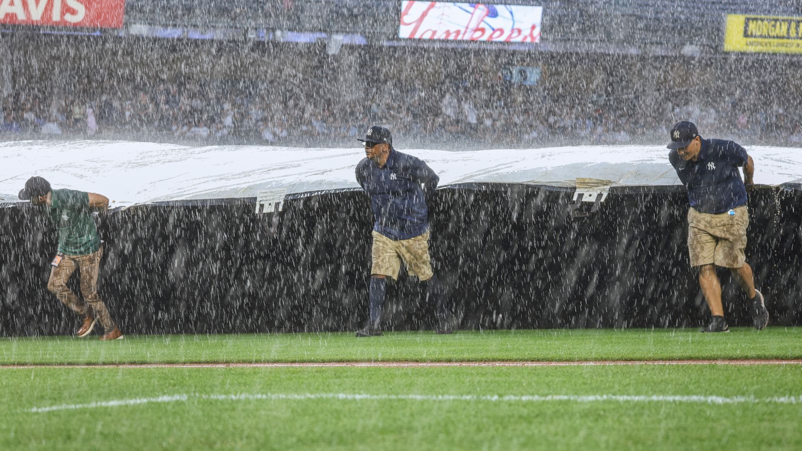 Heavy rain and flash floods batter US east coast with emergency declared in New York