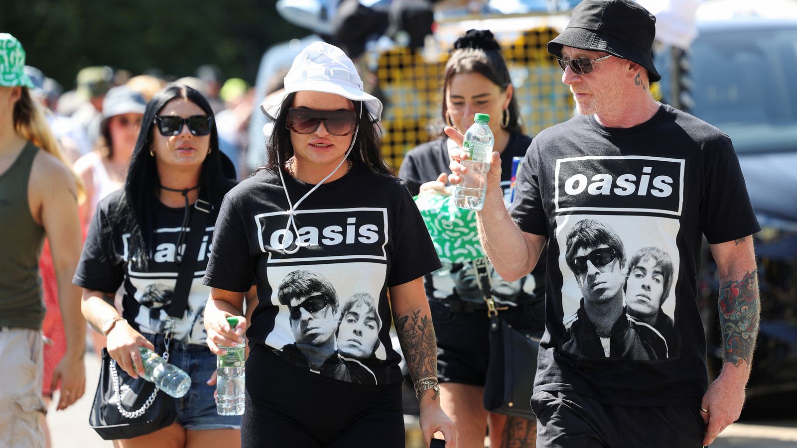 Oasis fans queue from 8am for the Gallaghers' homecoming gig in Manchester